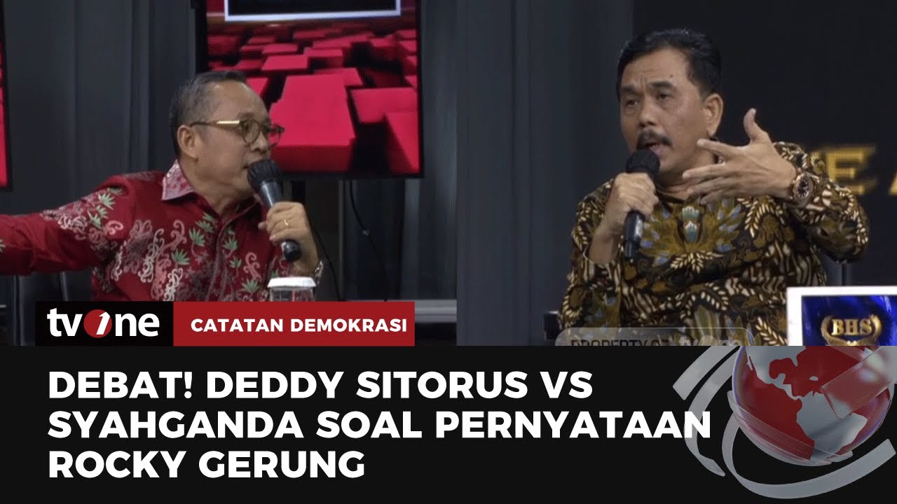 Panas! Deddy Sitorus ke Syahganda: Masa Edukasi Dengan Kata-Kata Kasar Seperti Itu | tvOne