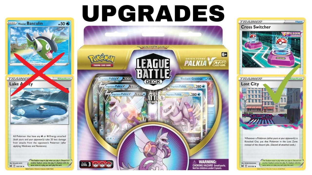Upgrading the Palkia VSTAR League Battle Deck! AMAZING PRODUCT (Pokemon TCG)