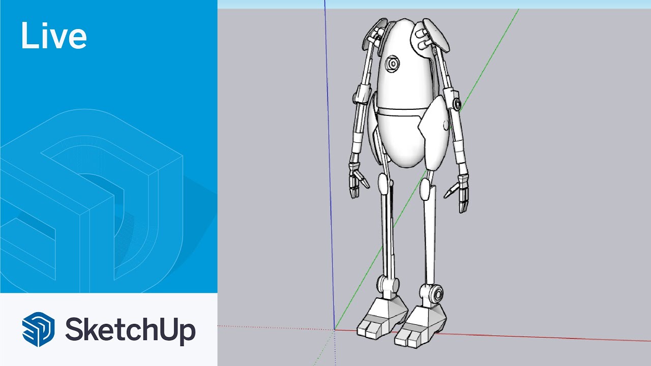 3D Modeling a ROBOT from PORTAL in SketchUp