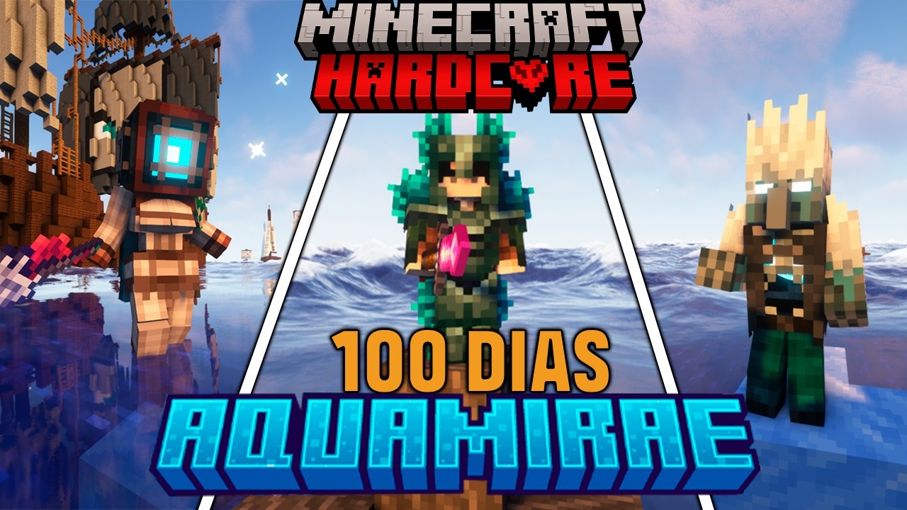 SOBREVIVI 100 DIAS en el OCÉANO de Minecraft