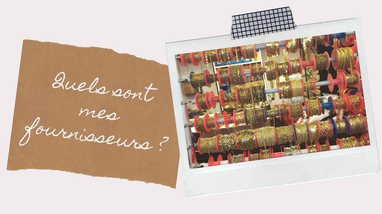 Quels sont mes fournisseurs en bijouterie ? (FAQ de l'Avent - Jour 7)