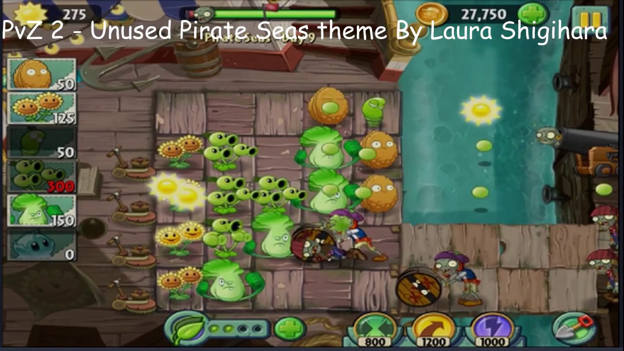 Plants vs zombies 2   Unused Pirate Seas theme By Laura Shigihara Extended
