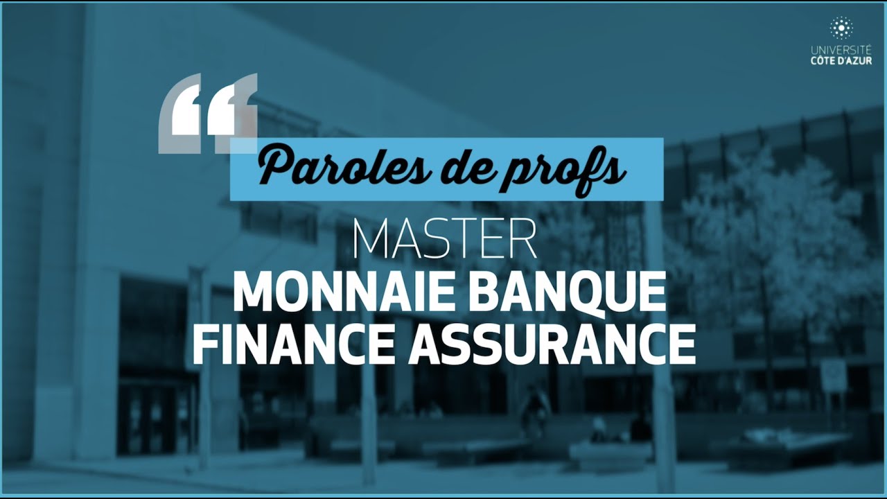 Paroles de prof - Master Monnaie Banque Finance Assurance
