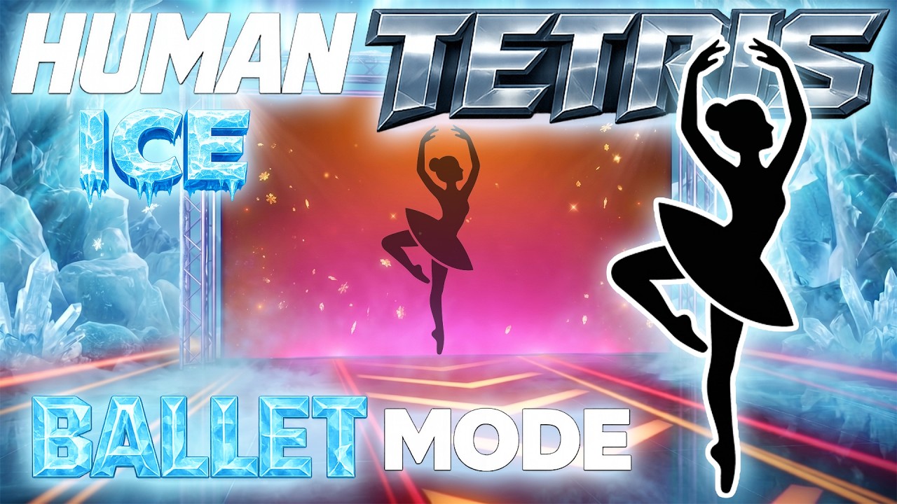 Human Tetris ICE  х 1 Player BALLET MODE 🔥 Viral Interactive Warm Up Game | Ful HD