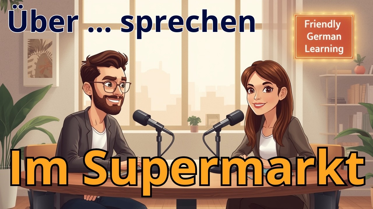 Deutsch lernen mit Dialogen B1 | Im Supermarkt | Listening Practice | German for Beginners | Podcast