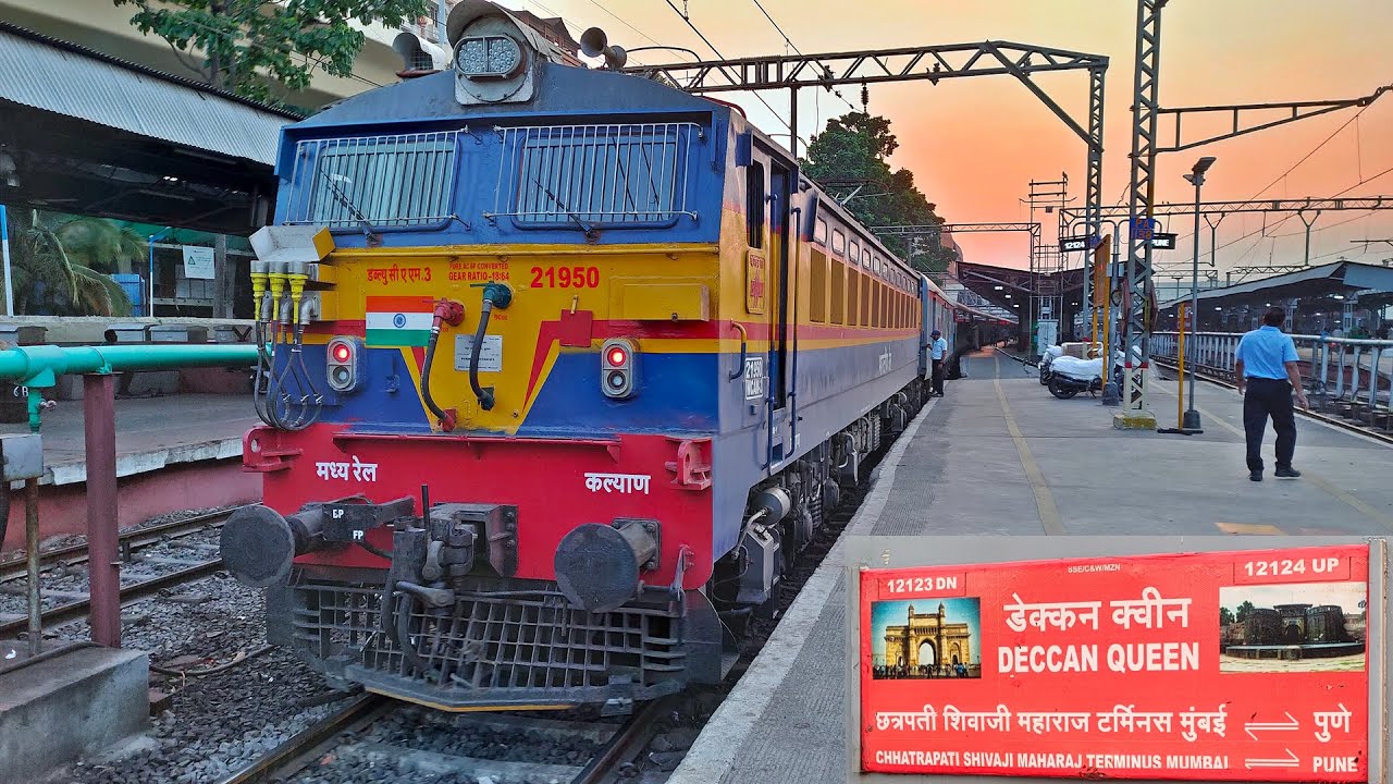 12124 Deccan Queen Journey | Pune Jn to Mumbai CSMT