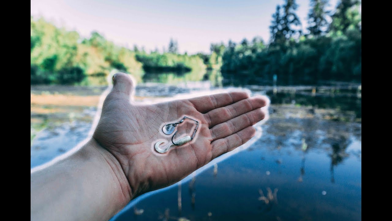Fishing a MICRO Spinnerbait for Monster Bass!