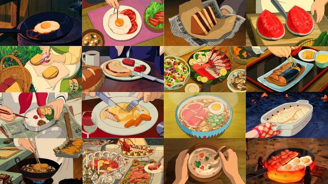 Ghibli Food compilation - Best food scenes in anime | Relaxing Anime Cooking (RE-UPLOAD!)