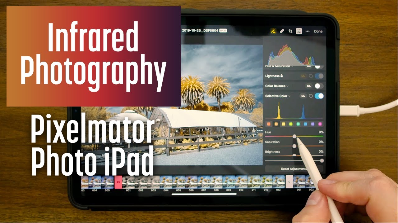 Pixelmator Photo iPad для редактирования инфракрасных фотографий