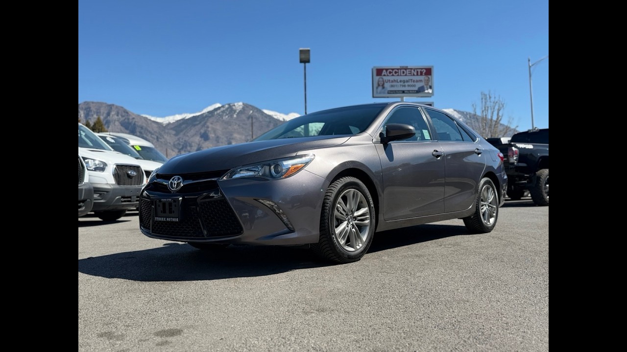 Toyota Camry SE 2016 года выпуска с пробегом 39 000 миль. Полный осмотр в автосалоне Tyacke Motors.