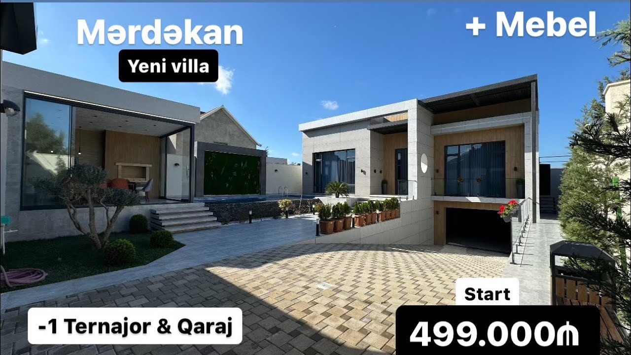 Merdekanda Avtomobil kolleksiyasi olanlar ucun bag evi satilir. #bagimaz #emlak