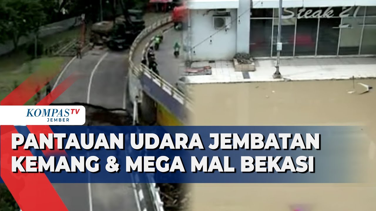 Begini Potret Udara Dampak Banjir di Kemang Pratama, Mega Mal Bekasi dan Vila Nusa Indah