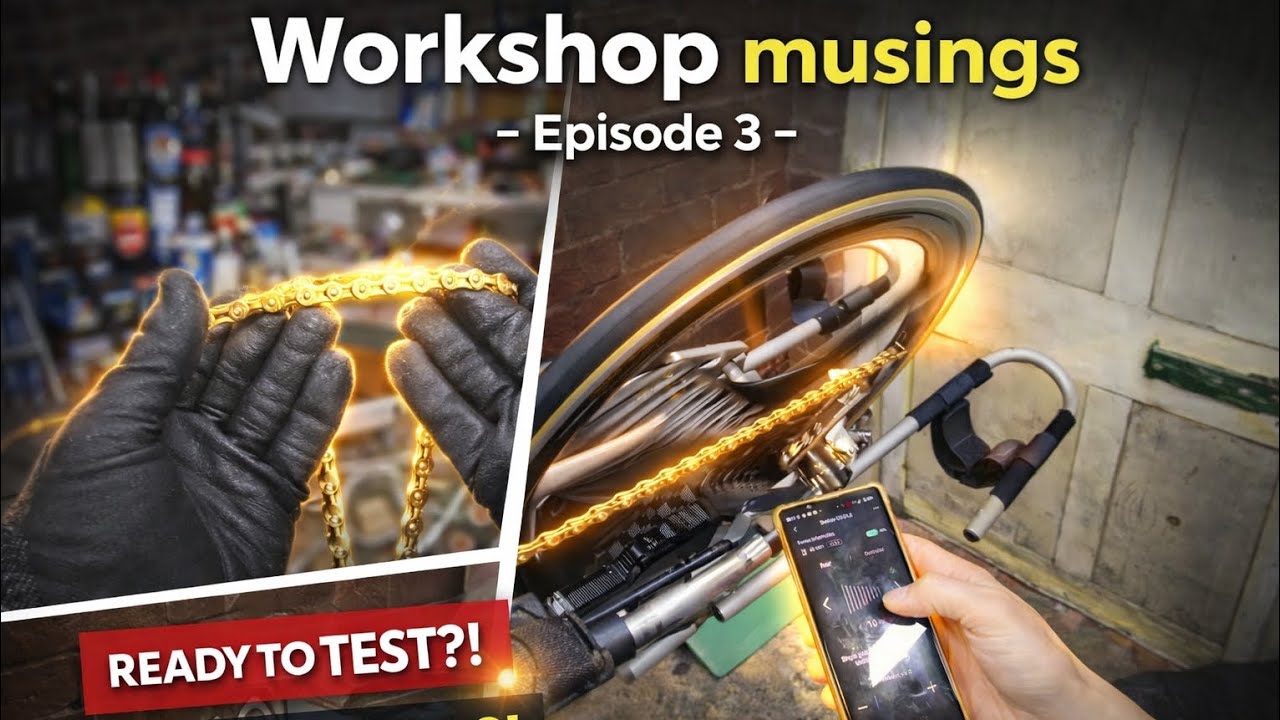 Workshop musings - Episode 3.  The handbike is ready to test again! #cycling #workshop #handbike 