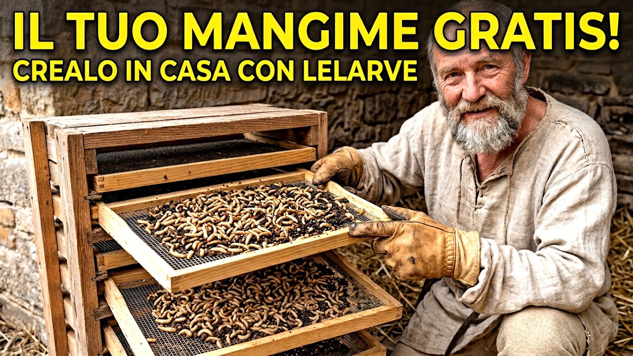 MANGIME GRATUITO Per Polli Tutto l’Anno: Il Sistema di Allevamento di Larve Che Nutre il Tuo Pollaio
