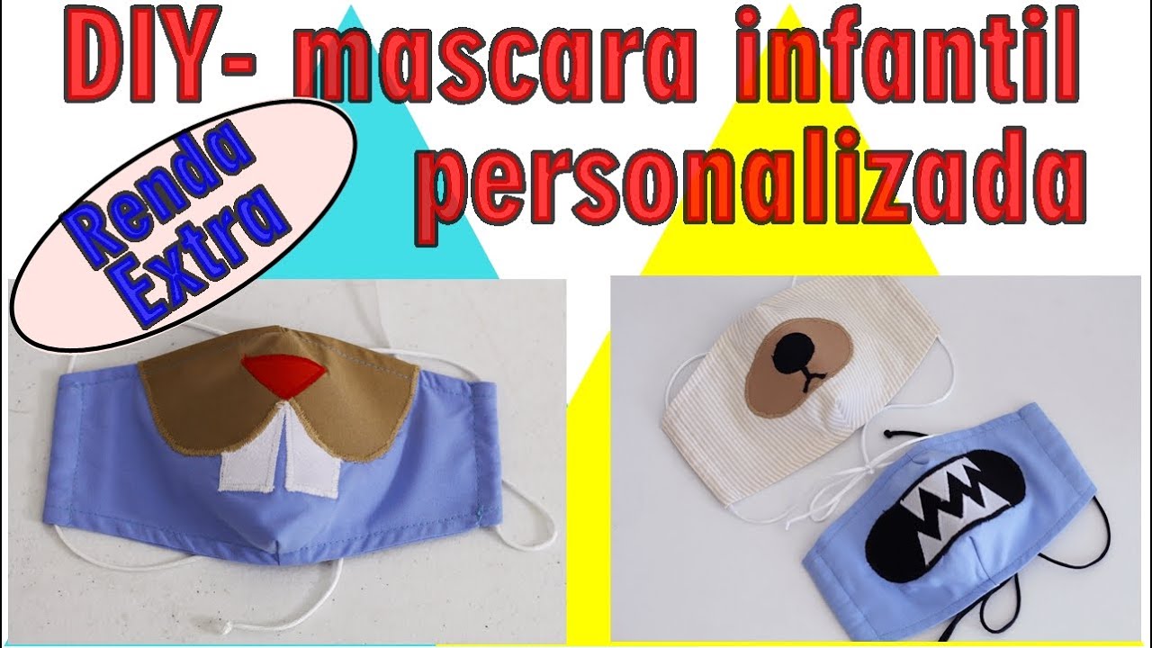 DIY- MÁSCARA INFANTIL PERSONALIZADA