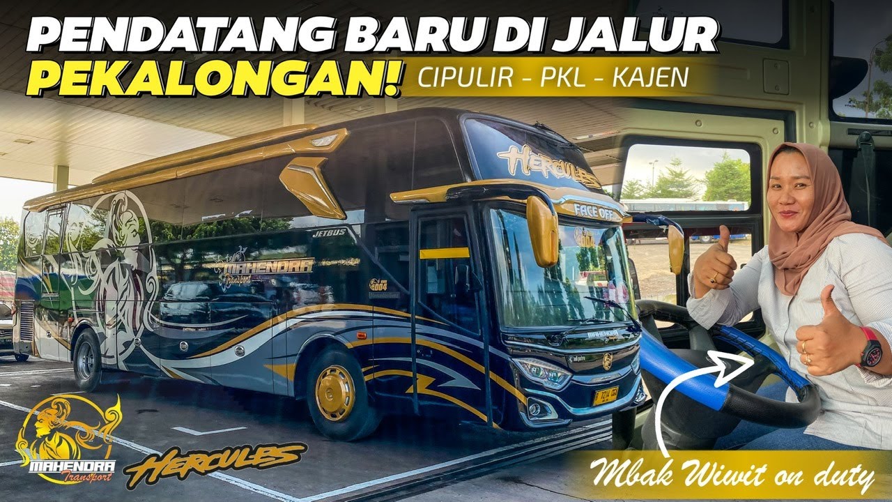 DRIVER PEREMPUAN PO PENDATANG BARU JALUR PEKALONGAN‼️ Srikandi Po Mahendra Transport