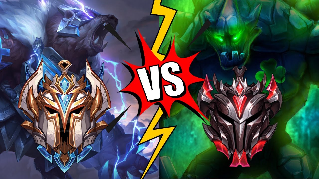 Challenger Volibear vs Malphite in Grandmaster Lobby