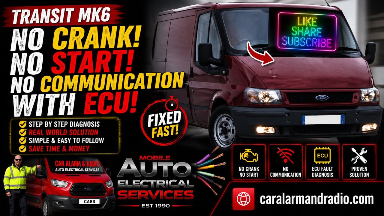 Transit mk6 не крутит ручку, не заводится, нет связи, очень легко исправить