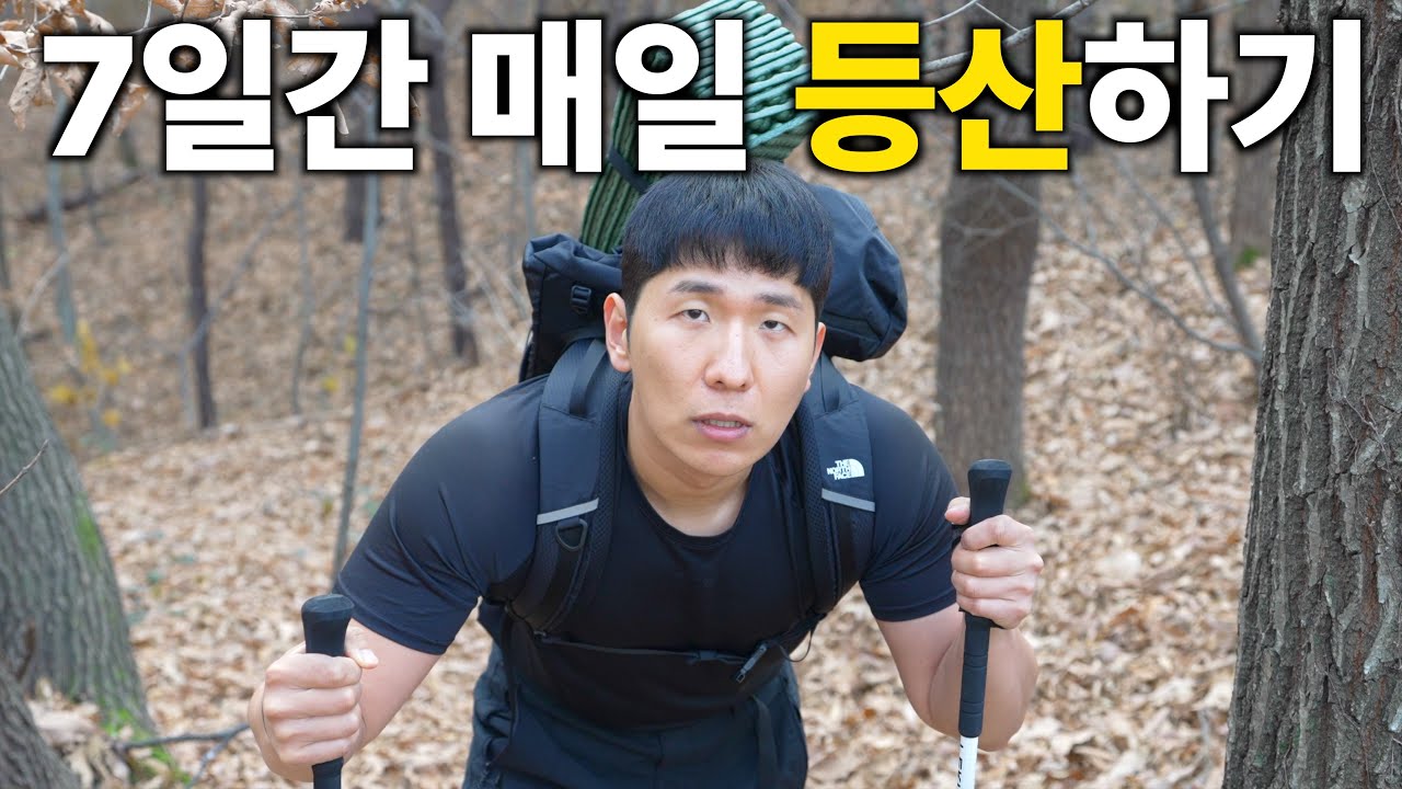 7일 동안 등산하면 생기는 일