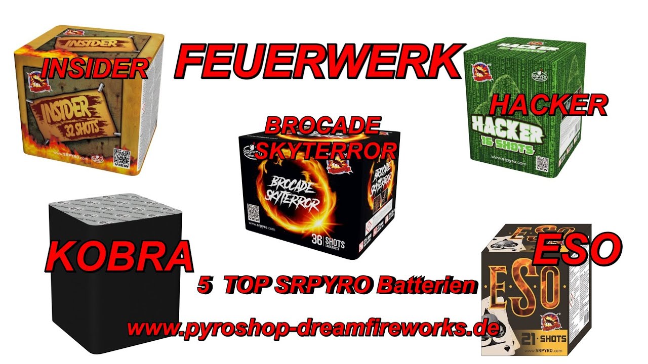 5 Top FEUERWERK Batterien von SRpyro