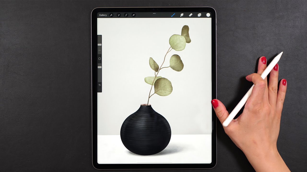 Draw With Me - Beautiful Still LIfe Art | My Procreate Digital Art Technique