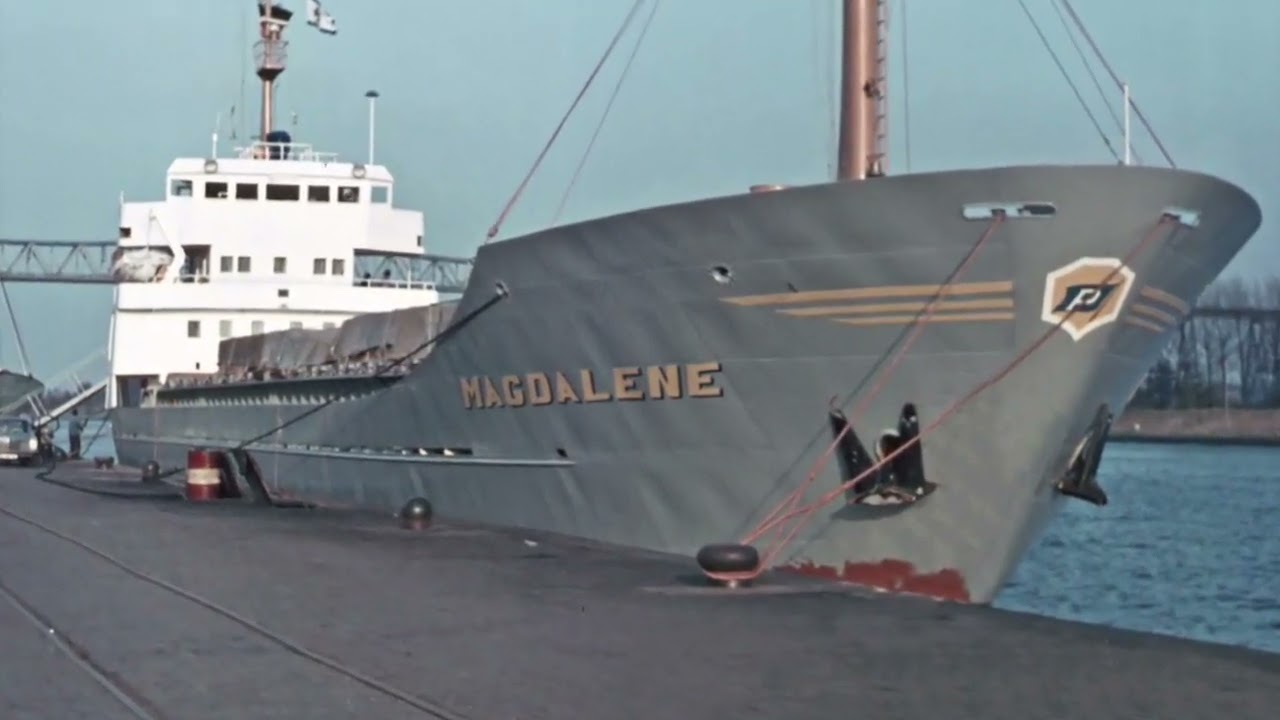 Schiffsverkehr im Nord-Ostsee-Kanal 1971