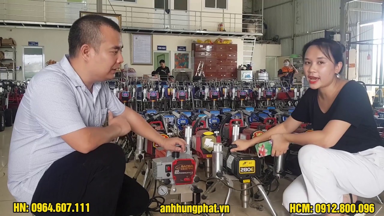 Mua máy phun sơn ở đâu tốt? Chất lượng UY TÍN - GIÁ HỢP LÝ [ Anh Hưng Phát]