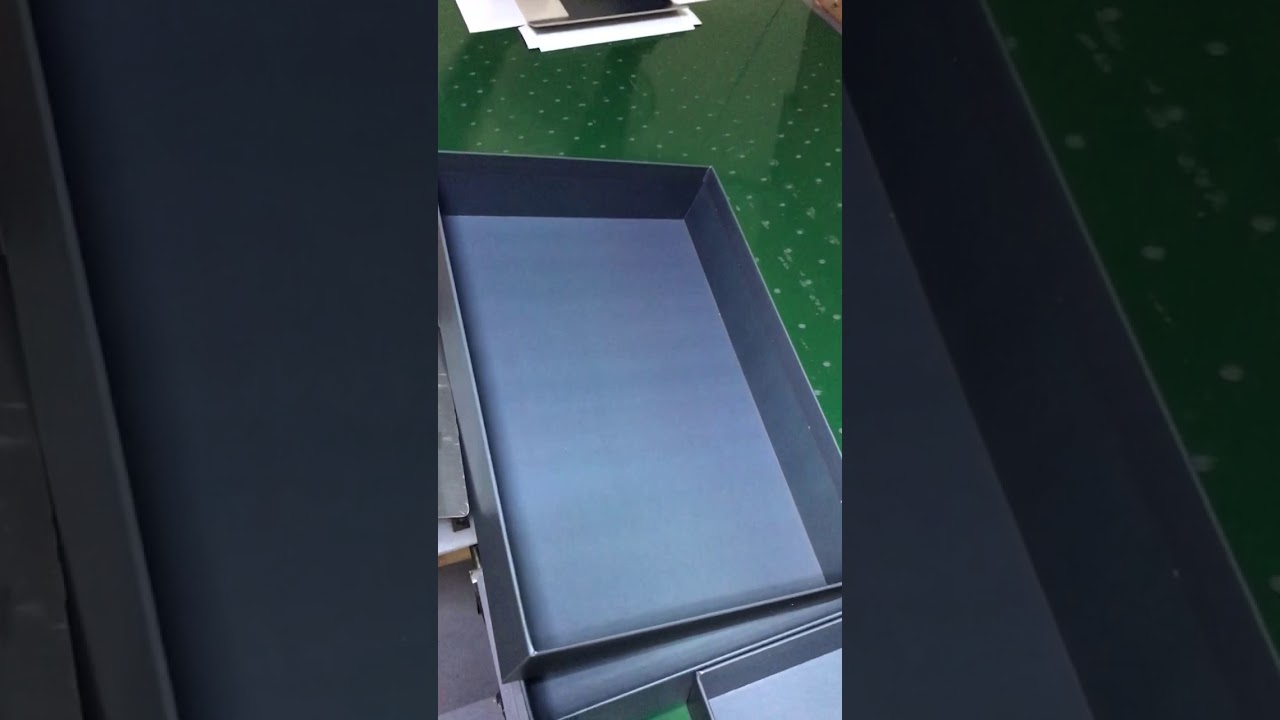 Otomatik taslama makinesi ile Köşe Bantlamasız Kutu yapımı