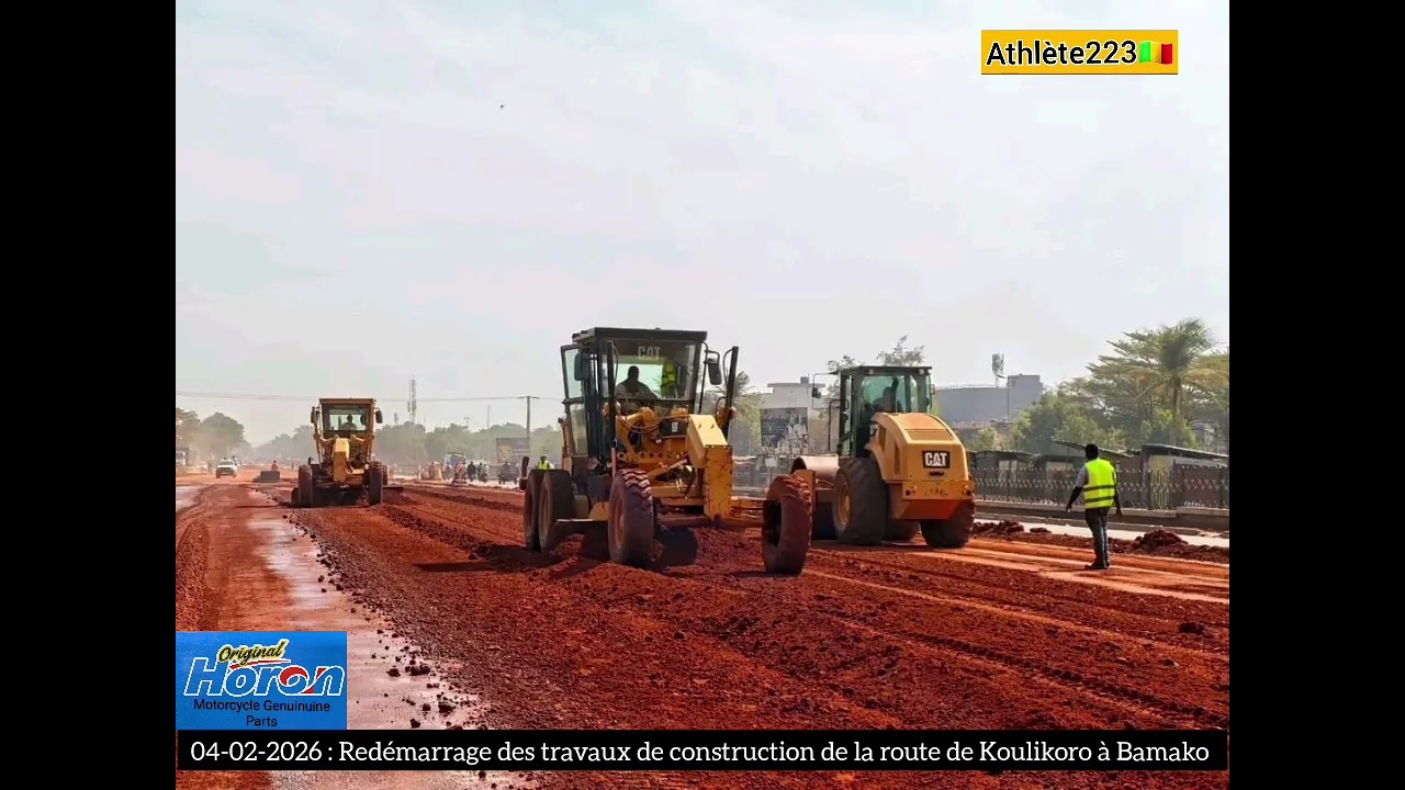 REDÉMARRAGE DES TRAVAUX DE CONSTRUCTION DE LA ROUTE DE KOULIKORO À BAMAKO
