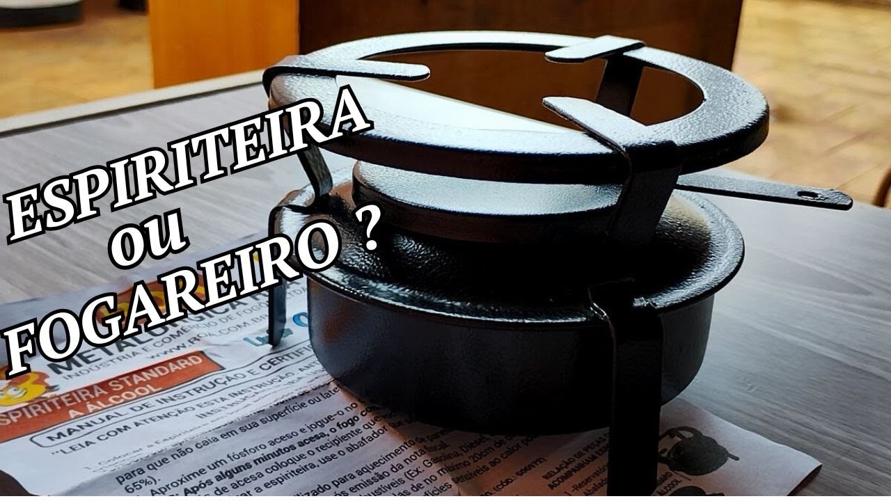 Testamos ESPIRITEIRA/FOGAREIRO a Álcool para Camping!