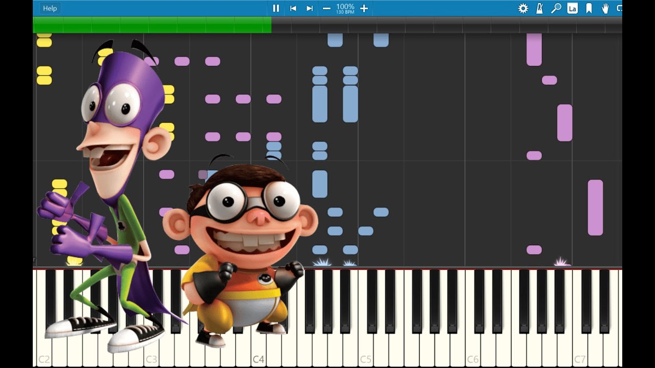 Fanboy & Chum Chum Theme Song (Synthesia) [MIDI] [Download In Description]