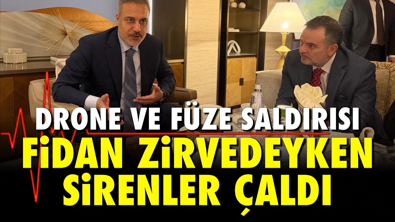HAKAN FİDAN’IN KATILDIĞI ZİRVEDE SİRENLER ÇALDI — DRONE VE FÜZE SALDIRISI