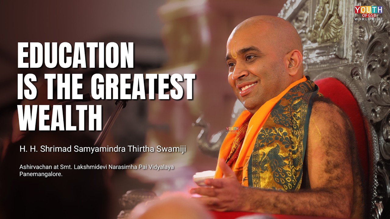 Ashirvachan by H. H. Shrimad Samyamindra Thirtha Swamiji at Panemangalore