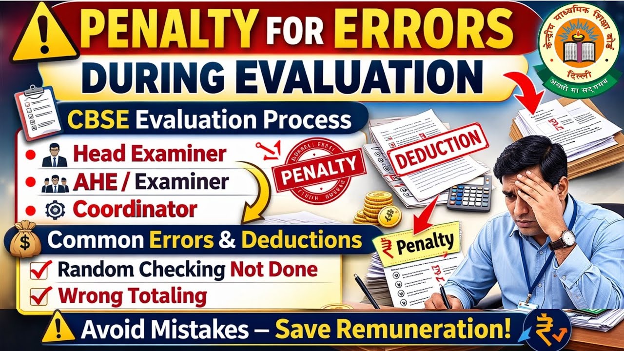 CBSE Spot Evaluation Penalty Rules 2026 