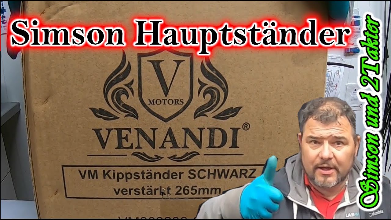 Simson S51/ S50 Venandi Kippständer endlich in schwarz. Patz fürs Hinterrad und verschiedene Höhen.