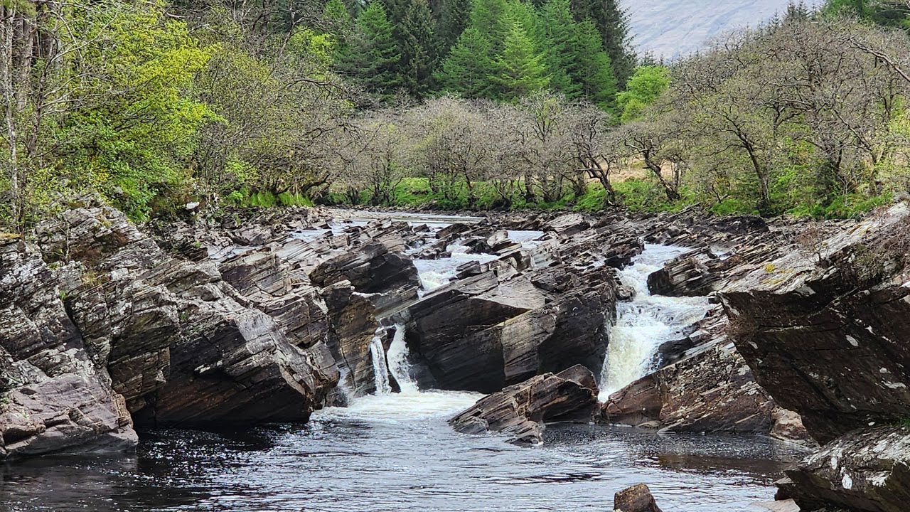 Waterfalls & Cascades in Glen Orchy,  Argyll, Scotland