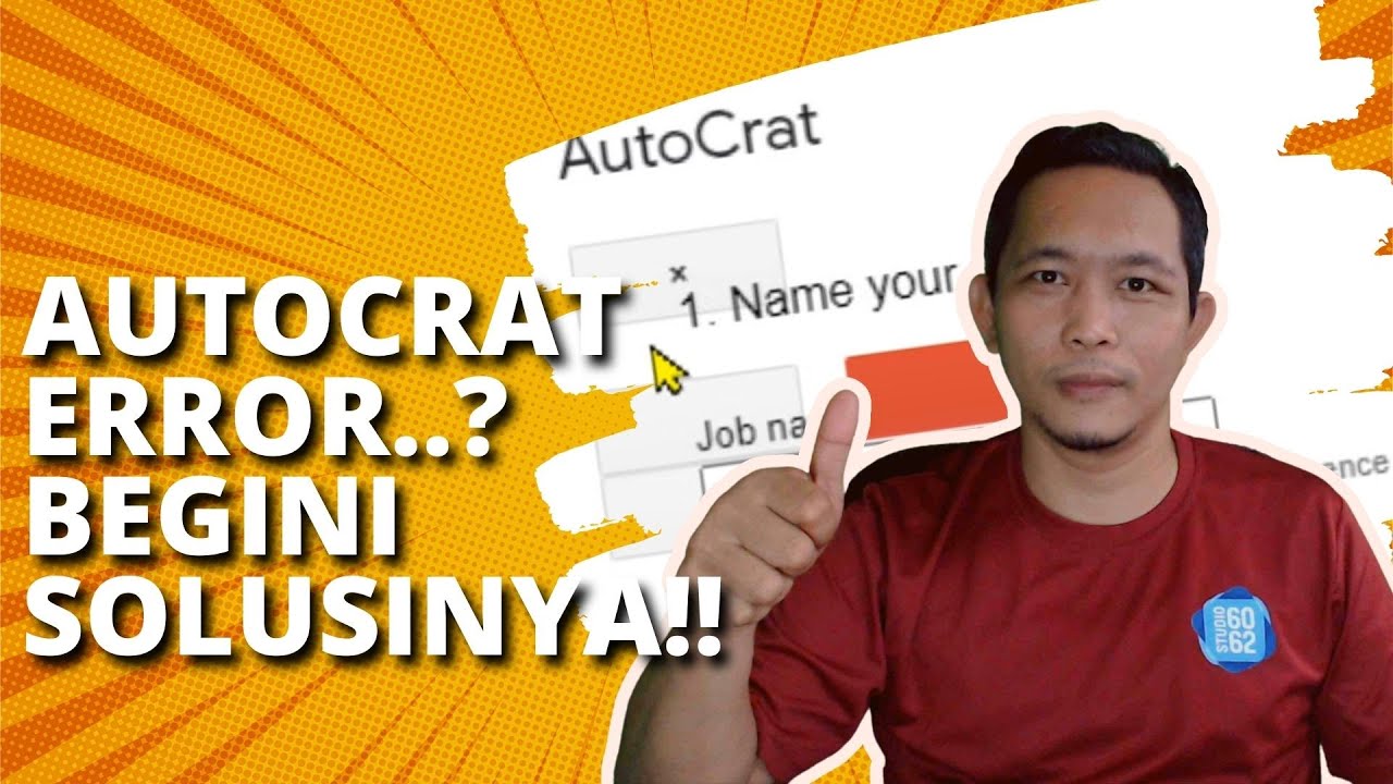 Cara Mengatasi Autocrat Error | How to Solve Error Autocrat