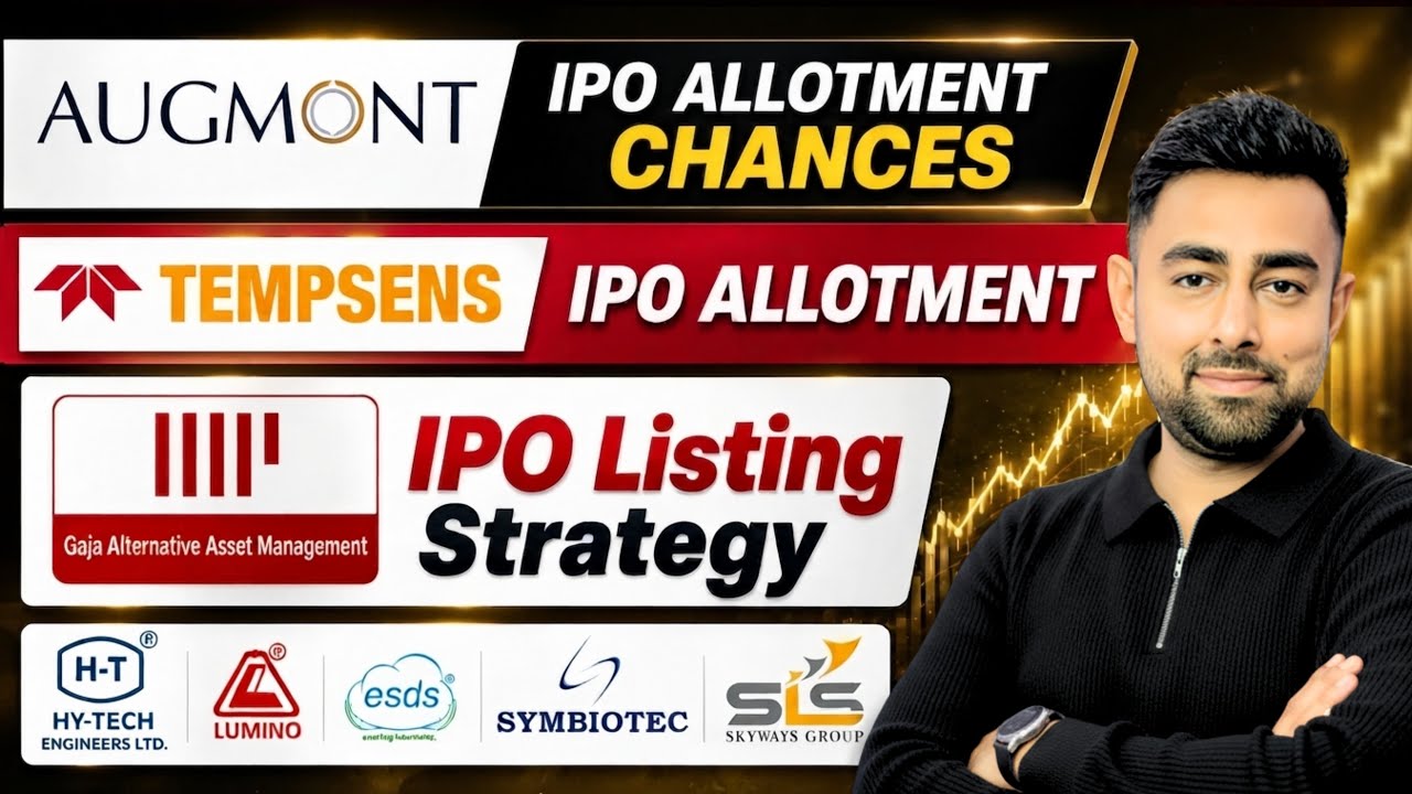Augmont IPO Allotment Chances | Gaja IPO Listing Strategy | Tempsens IPO Allotment | Jayesh Khatri 