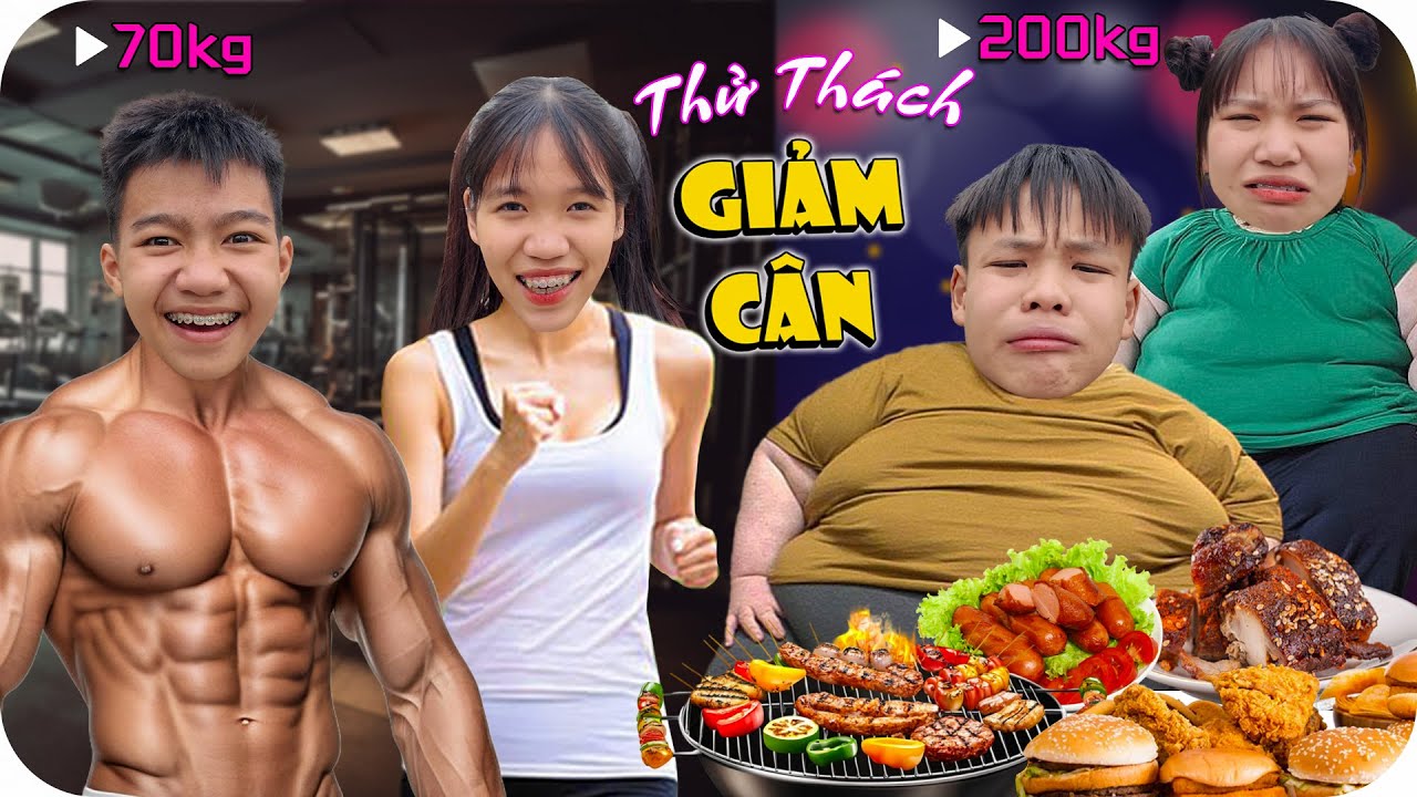 Thử Thách Giảm Cân Thay Đổi Bản Thân Trong 24H | Min Min TV Minh Khoa