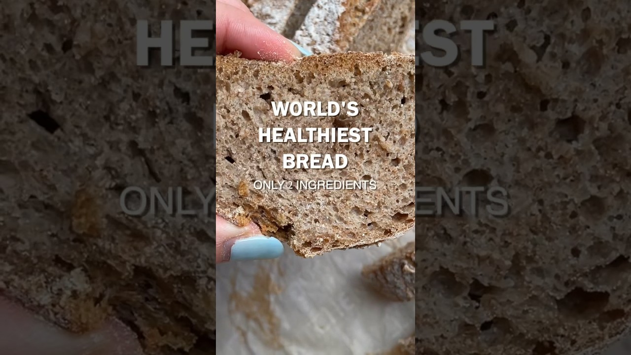 World&rsquo;s Healthiest Bread (Only 2 Ingredients!) #healthy #baking #bread #recipe