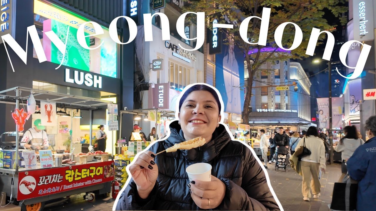 Comida de rua coreana em Myeong-dong | Seul, Coreia do Sul