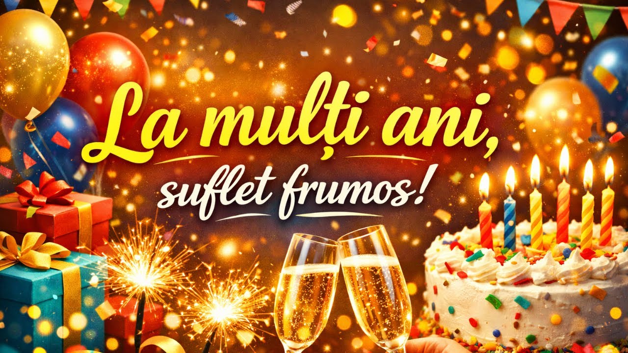 Cântec de La mulți ani 🎉 Cel mai frumos La mulți ani pentru aniversare