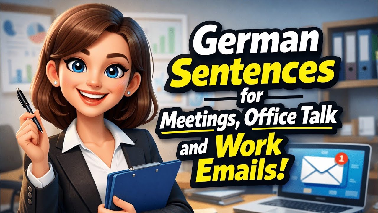 German Sentences für Meetings, Bürogespräche & Arbeits-E-Mails