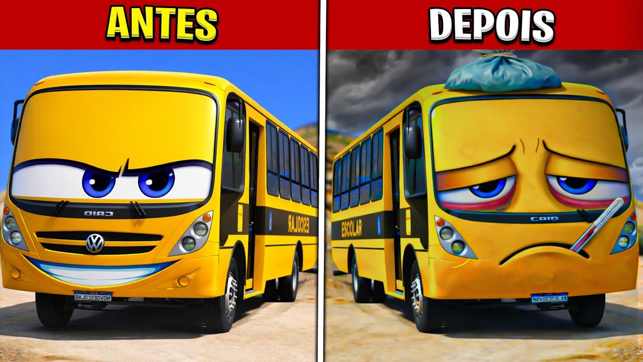 O ONIBUS FALANTE FICOU DOENTE 🥲!!! GTA 