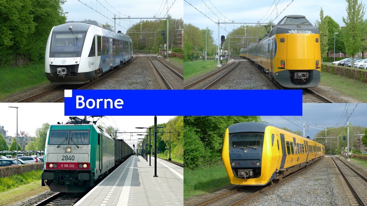 Treinen op station Borne // 4 mei 2017