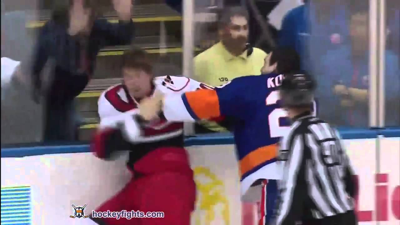 Troy Bodie vs Zenon Konopka Jan 26, 2011