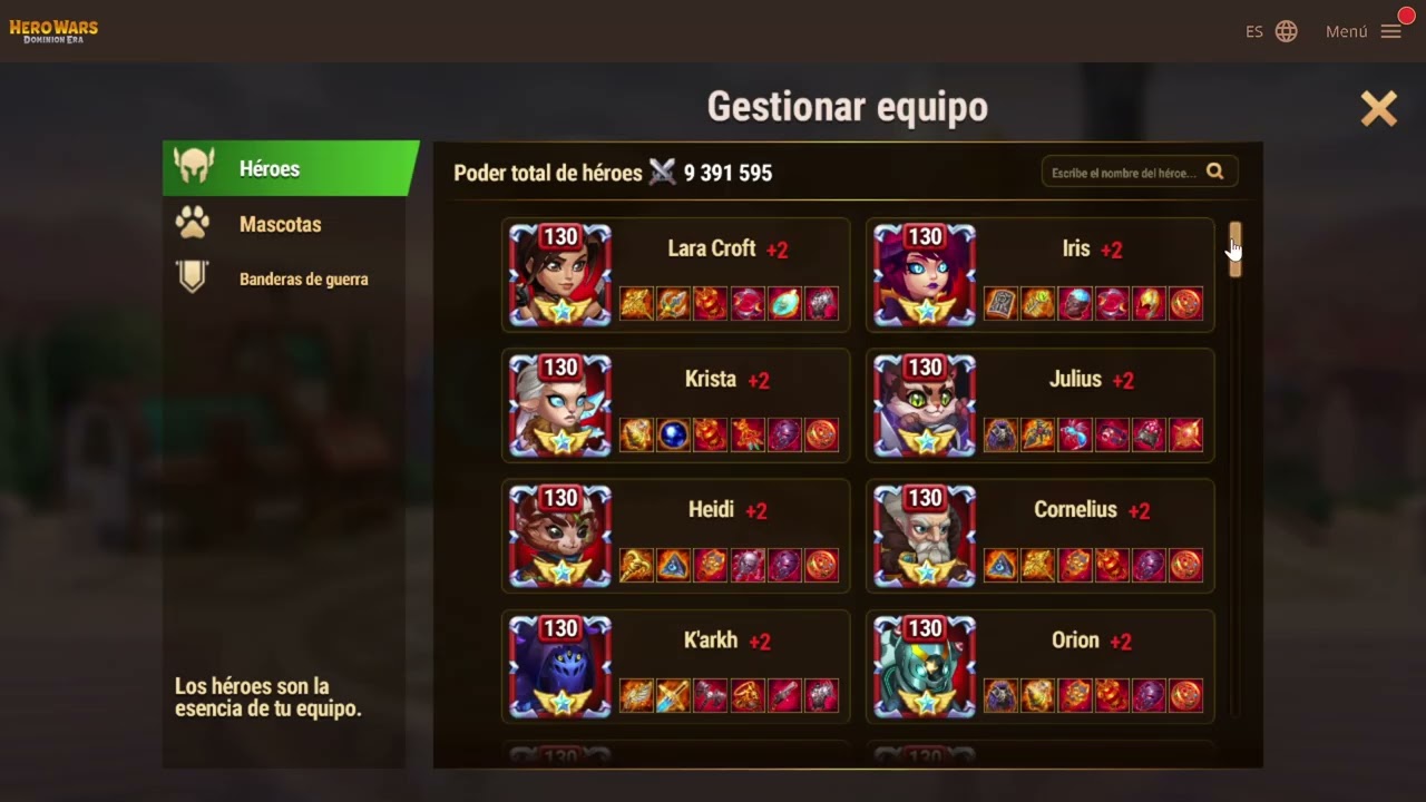 Hero Wars Tournament of Power  - Leveling up Chabba - January 2026
