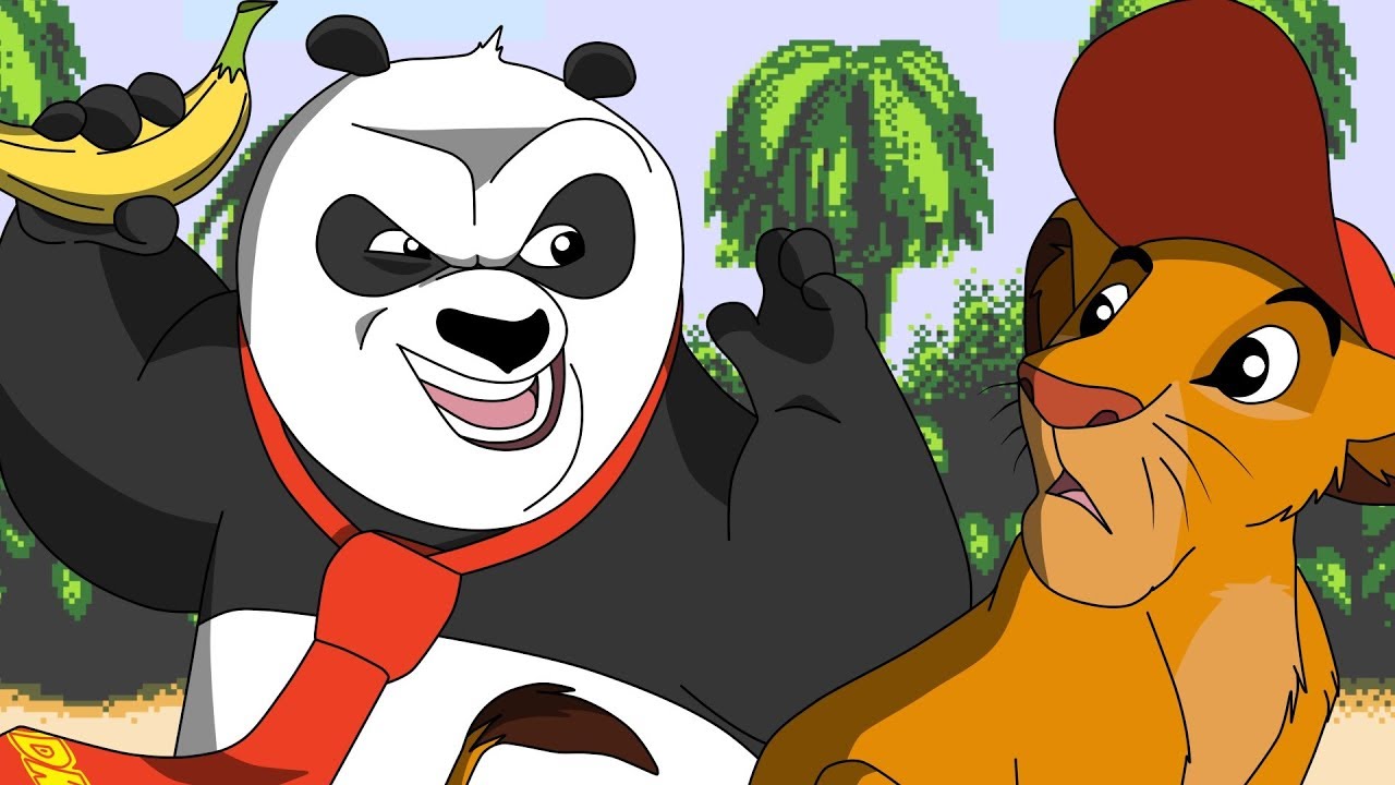 DONKEY PANDA E O SIMBA KONG ESTRAGADOS