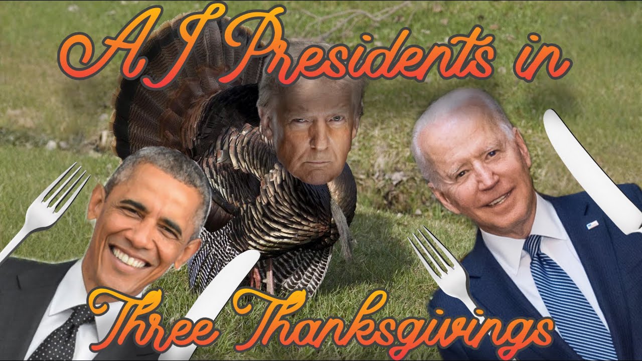 AI Presidents in Three Thanksgivings