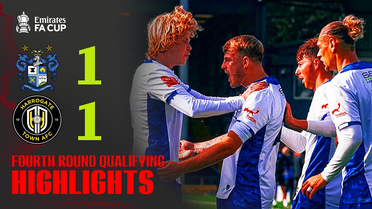 A Tense SHOWDOWN! 😱 | Bury v Harrogate Town | Highlights | Emirates FA Cup 2026-27